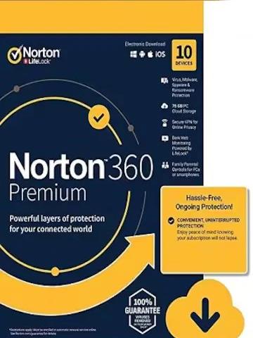 Norton 360 Premium Non-Subscription 10 Devices, 1 Year EUROPE