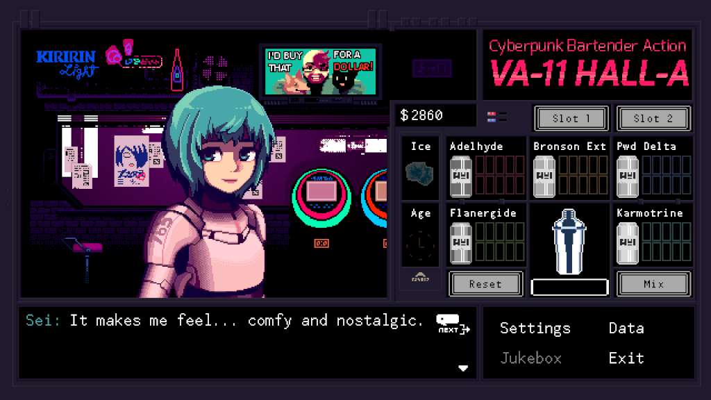 VA-11 Hall-A: Cyberpunk Bartender Action Steam CD Key