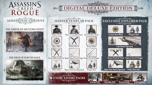 Assassin's Creed Rogue Deluxe Edition EU Ubisoft Connect CD Key