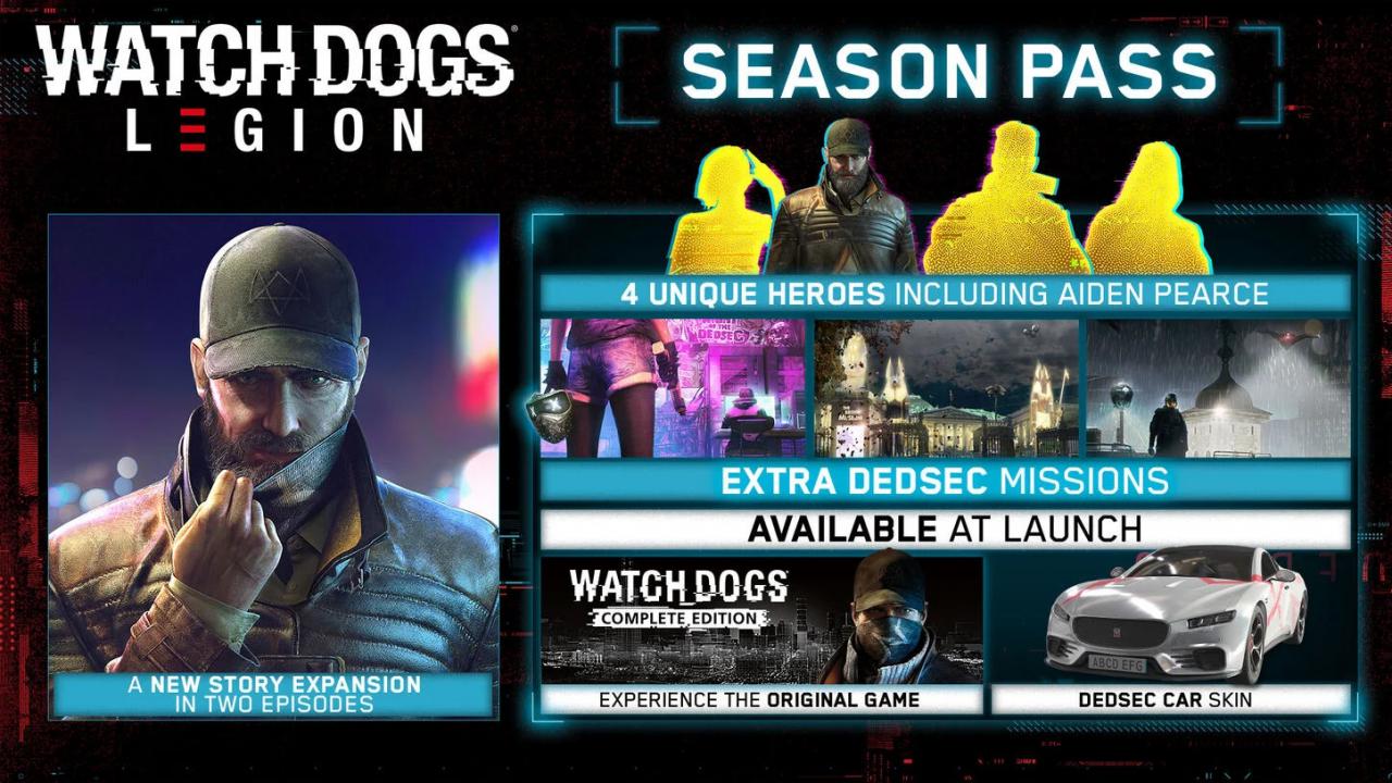 Watch Dogs: Legion - Season Pass DLC EU Ubisoft Connect CD Key