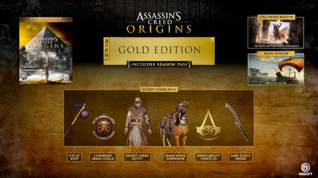 Assassin's Creed: Origins Gold Edition US Ubisoft Connect CD Key | PlayNate