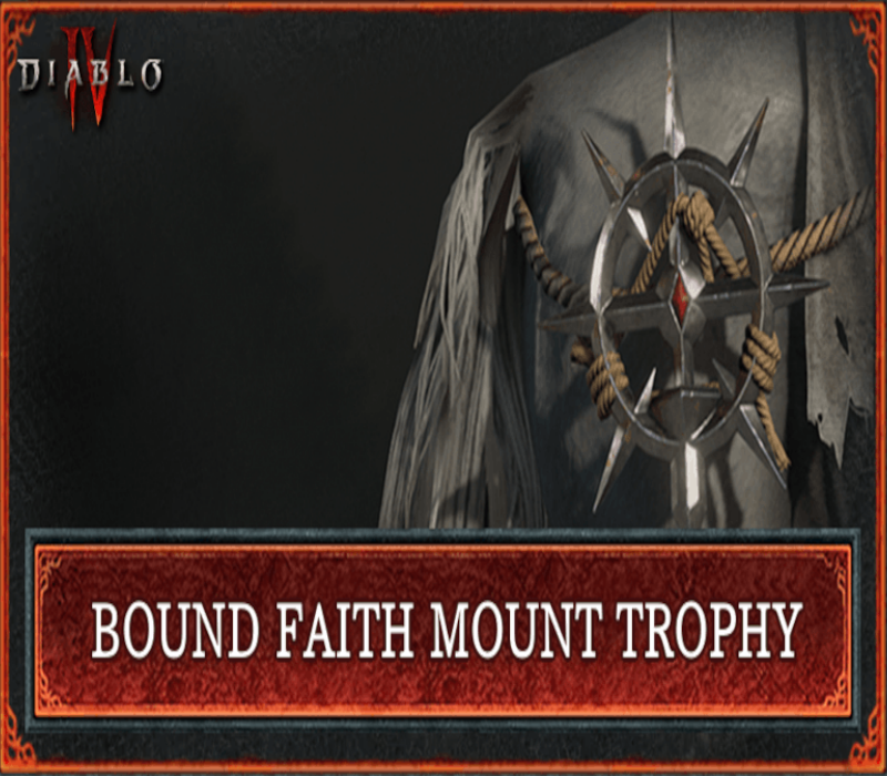 Diablo IV - Bound Faith Mount Trophy DLC US Battle.net CD Key | PlayNate