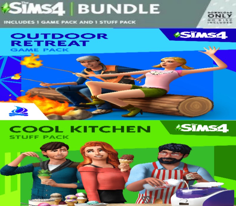 The Sims 4 Bundle Pack: Outdoor Retreat and Cool Kitchen Stuff DLCs Origin CD Key | PlayNate