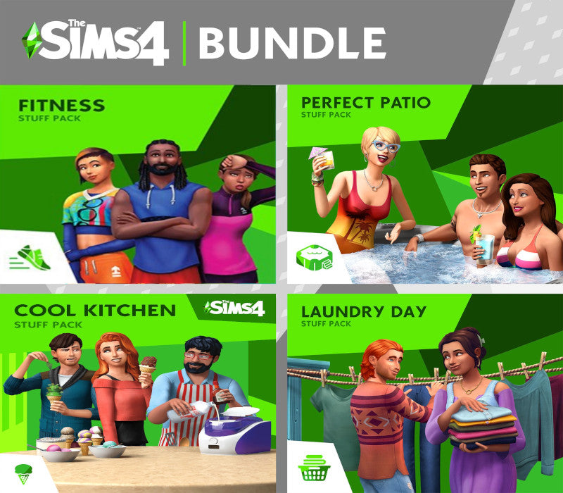 The Sims 4 Stuff Bundle - Fitness, Cool Kitchen, Laundry Day, Perfect Patio DLC Origin CD Key | PlayNate