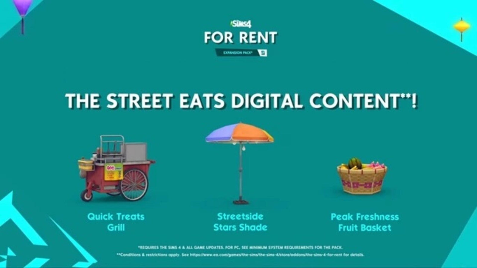 The Sims 4 - For Rent: Street Eats Digital Content DLC EU Origin CD Key | PlayNate