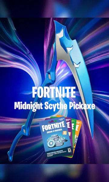 Fortnite - Midnight Scythe Pickaxe (DLC) + 1000 V-Bucks Gift Card Epic Games Key GLOBAL
