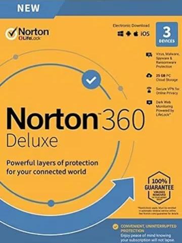 Norton 360 Deluxe 5 Devices, 1 Year Digital Code EUROPE