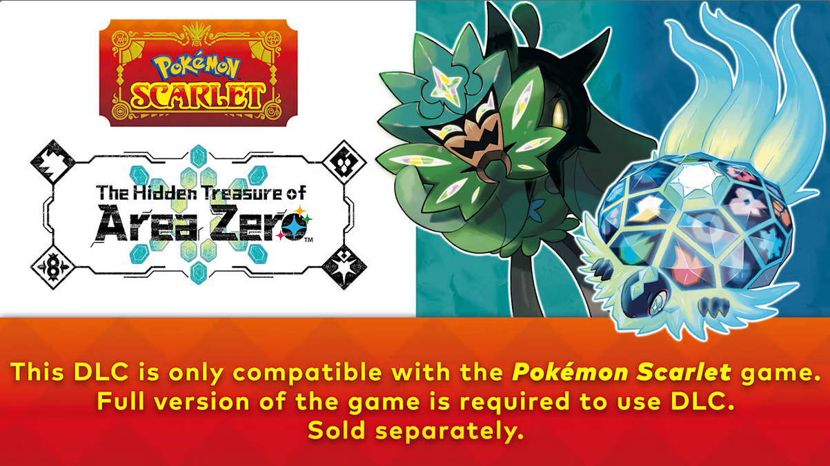 Pokemon Scarlet - The Hidden Treasure of Area Zero US Nintendo Switch CD Key | PlayNate