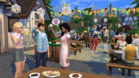 The Sims 4 Sims’ Night Out Bundle - Get Together, Dine Out, Movie Hangout Stuff, Bowling Night Stuff DLCs Origin CD Key