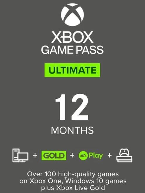 Buy Xbox Game Pass Ultimate 12 Months - PlayNate