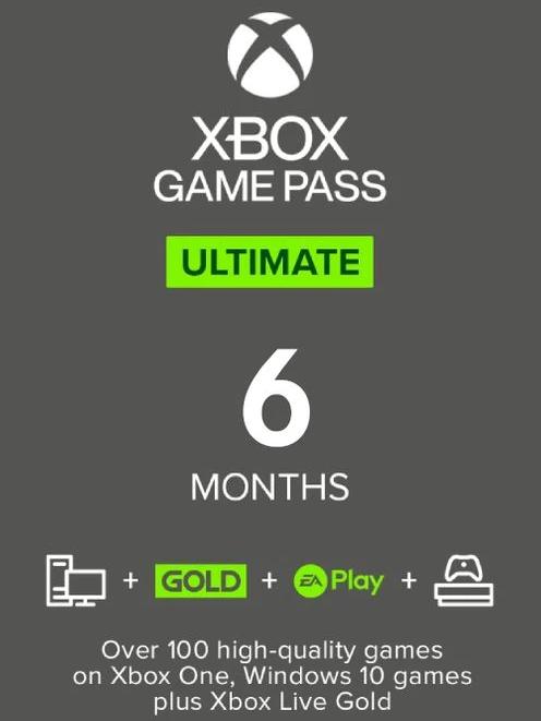 Xbox Game Pass Ultimate 6 Months - PlayNate